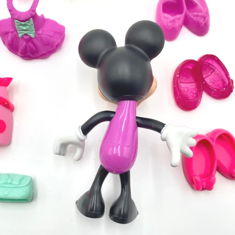 Disney Minnie Mouse Bowtique Snap N Style Doll Lot Dresses‎ Shoes